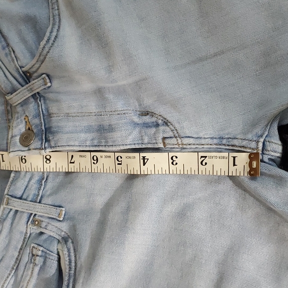 Levis Womens 721 High Rise Skinny Blue Stretch Denim Jeans Size 26 Light Wash - Picture 14 of 16